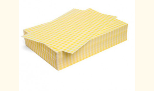 Duplex Yellow Gingham Wrapping Sheets 10" x 15" (2024 pack)